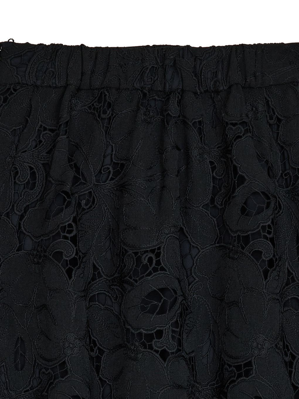 MEDI CUTWORK 3D LACE MOTIF LAYERED SKIRT
