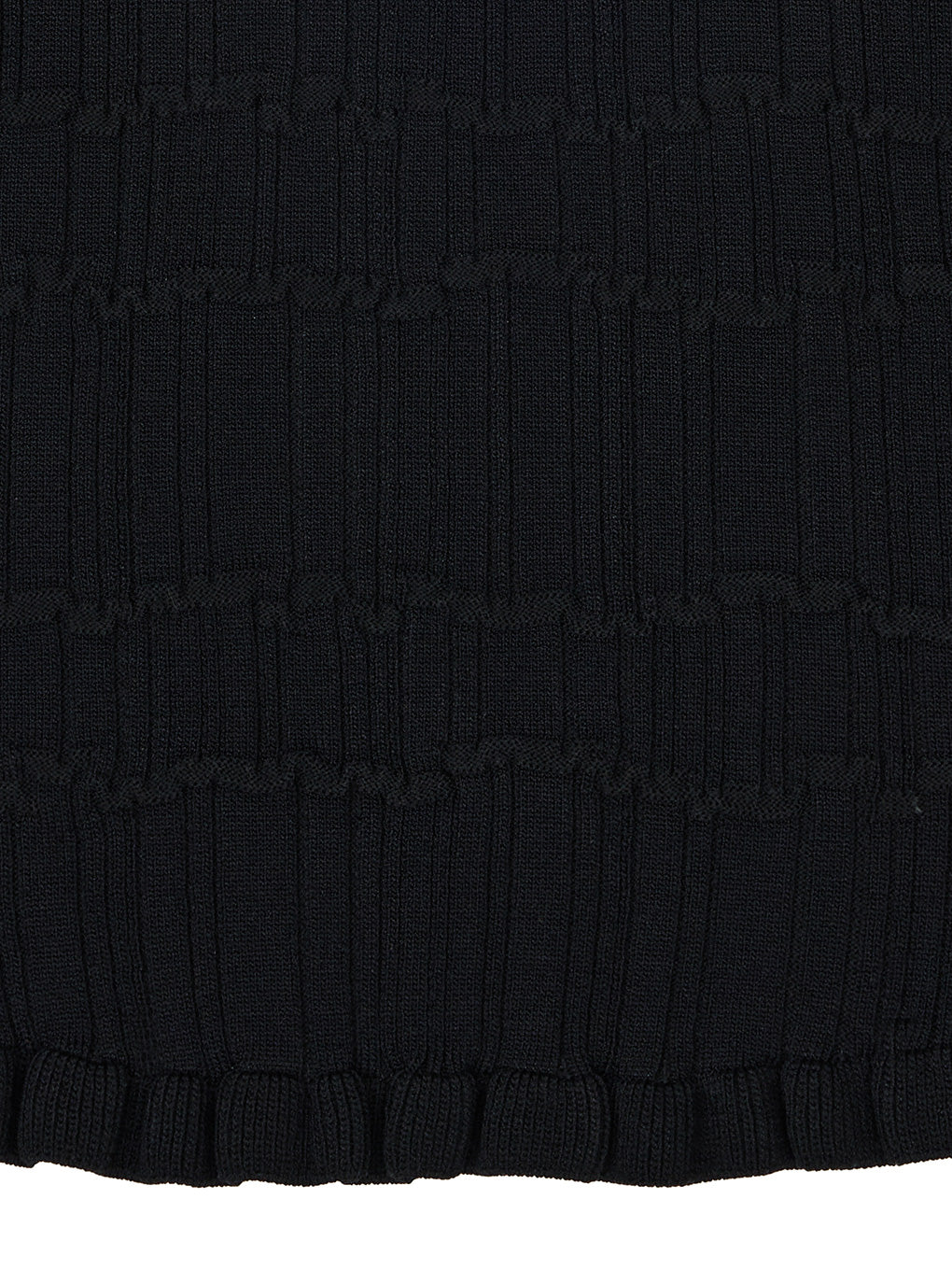 MEDI 2WAY WAVY FRILL KNIT TOP