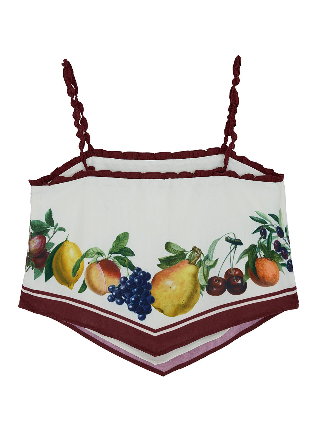 MEDI FRUIT SCARF PATTERN CAMI TOP