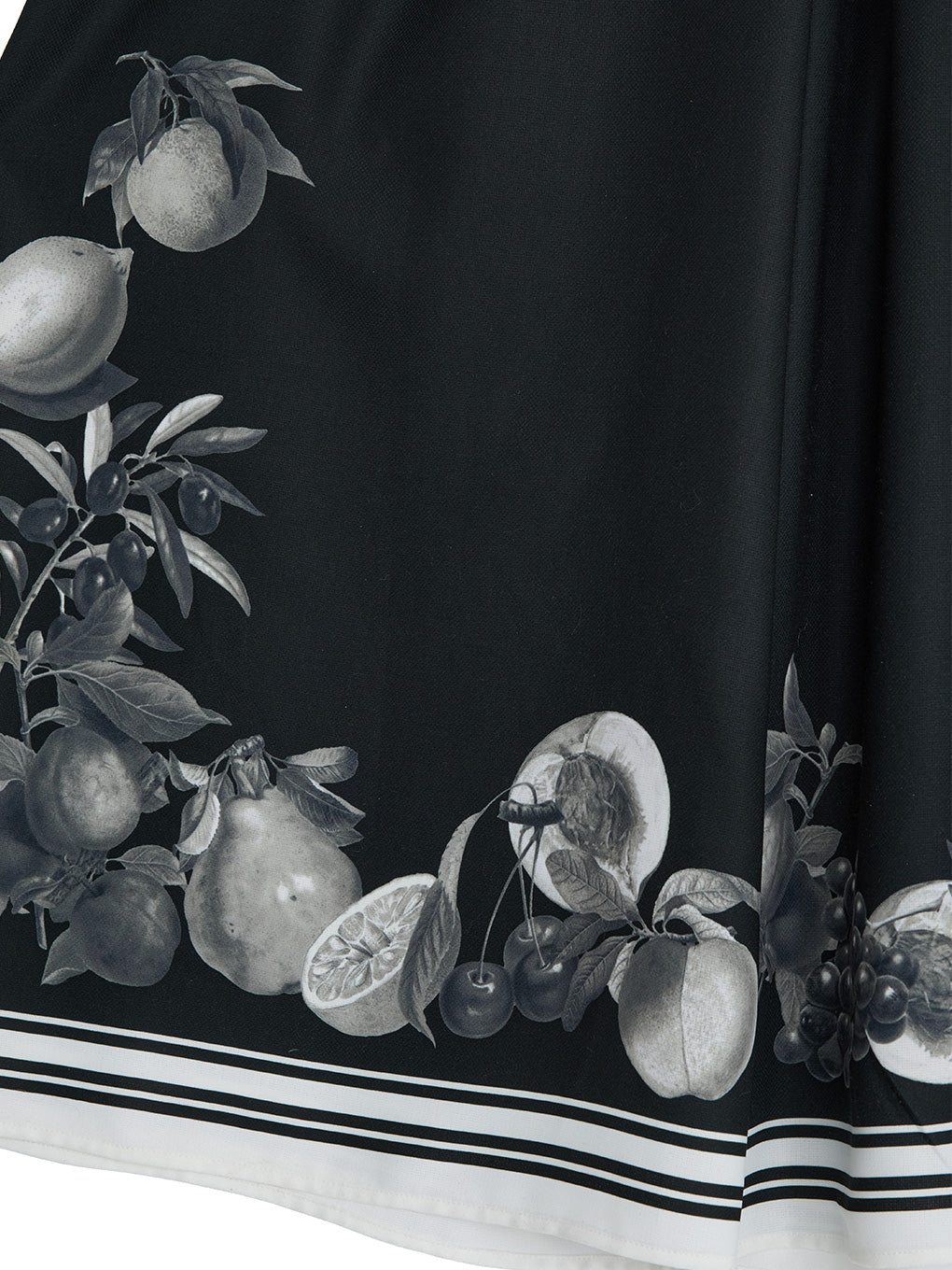 MEDI FRUIT SCARF PATTERN TUCK PANTS