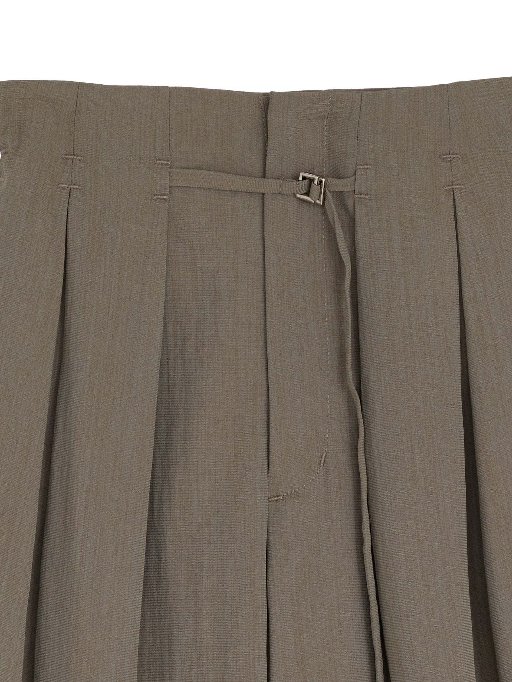 MEDI MULTI TUCK NARROW BELT PANTS