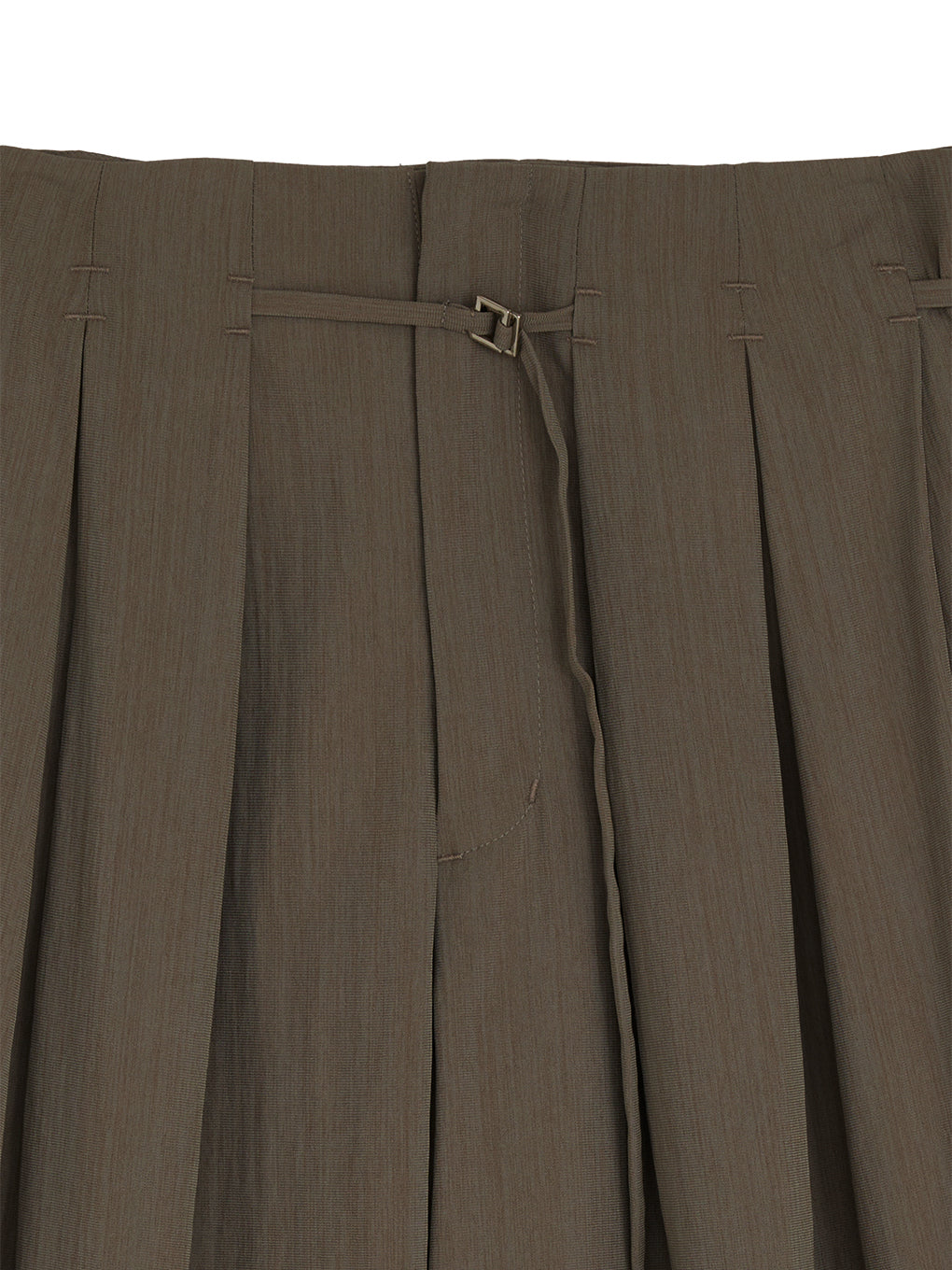 MEDI MULTI TUCK NARROW BELT PANTS