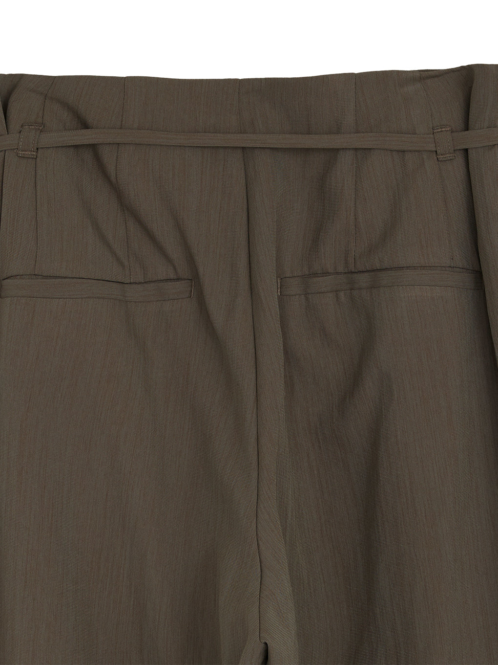 MEDI MULTI TUCK NARROW BELT PANTS