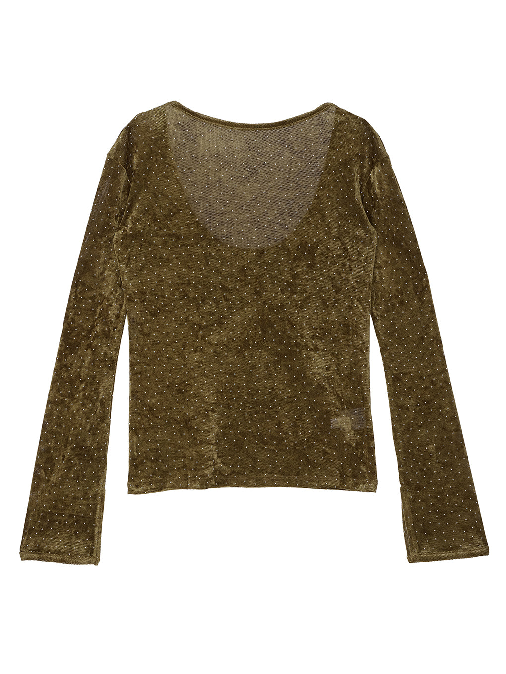 VELOUR HOT STONE L/S TOP