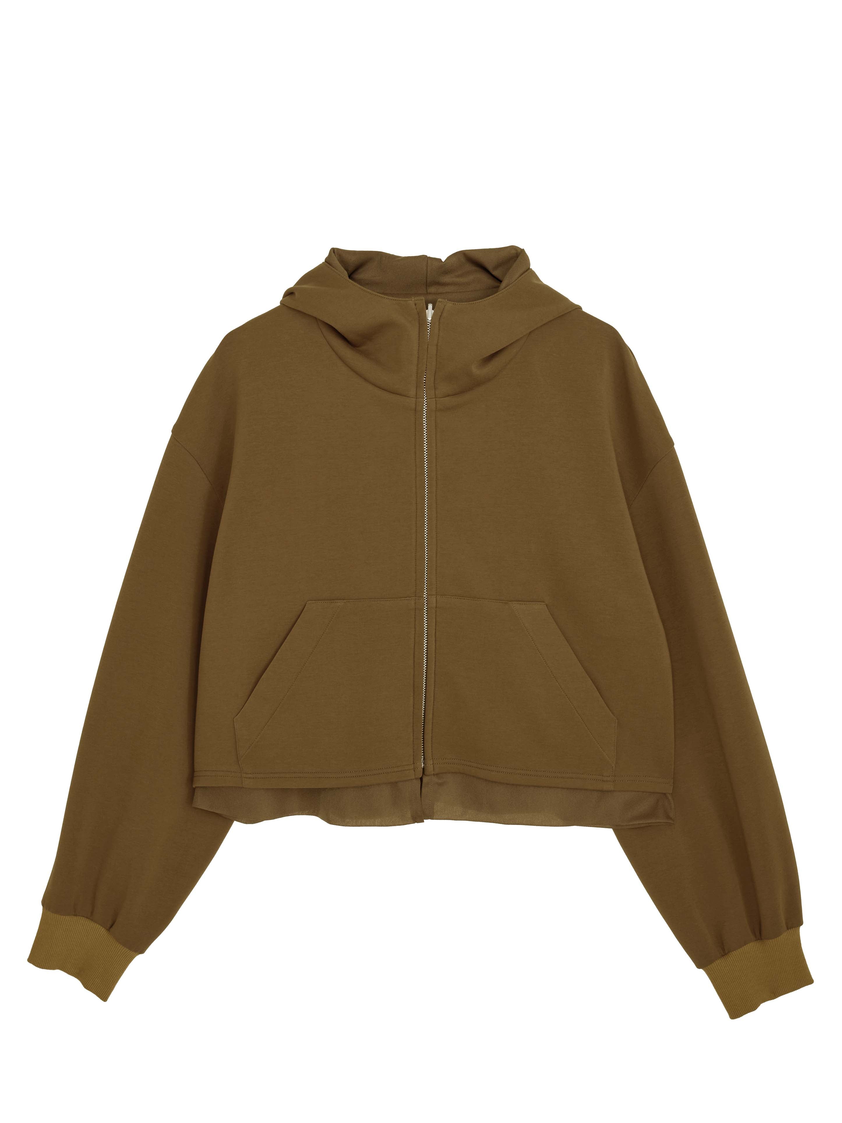 NUDE SHEER REVERSIBLE HOODIE