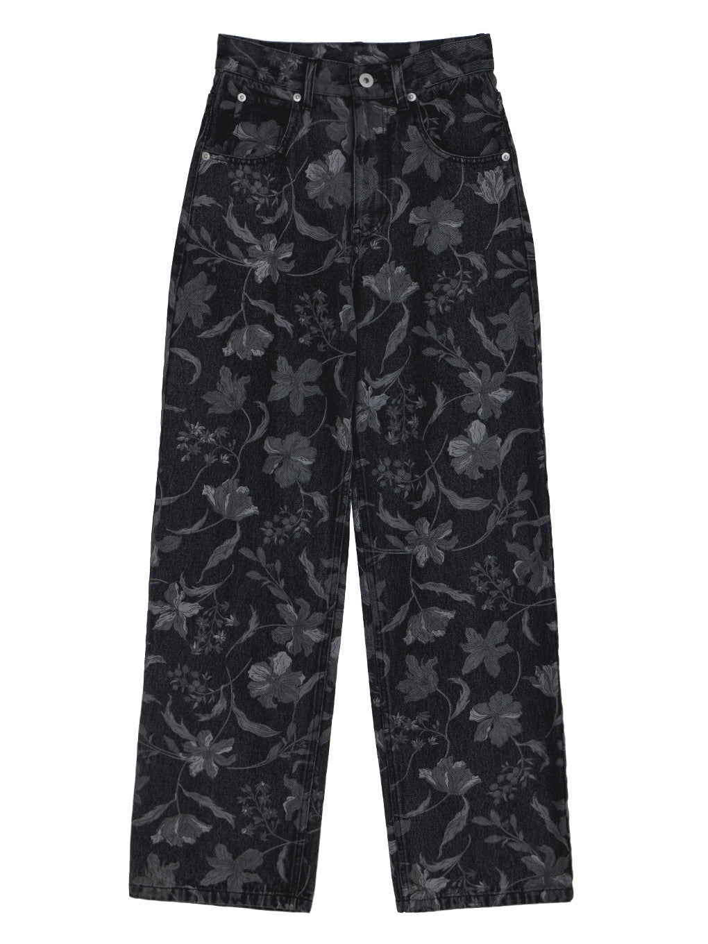 FIORE PRINT DENIM PANTS