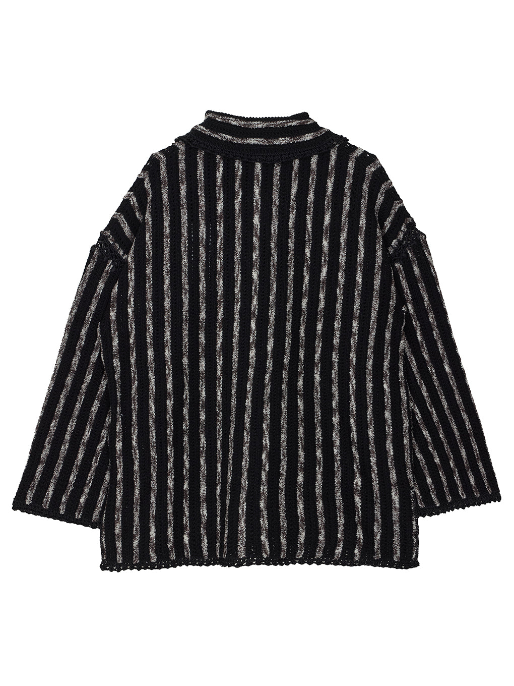 HAND STITCH STRIPE KNIT TOP