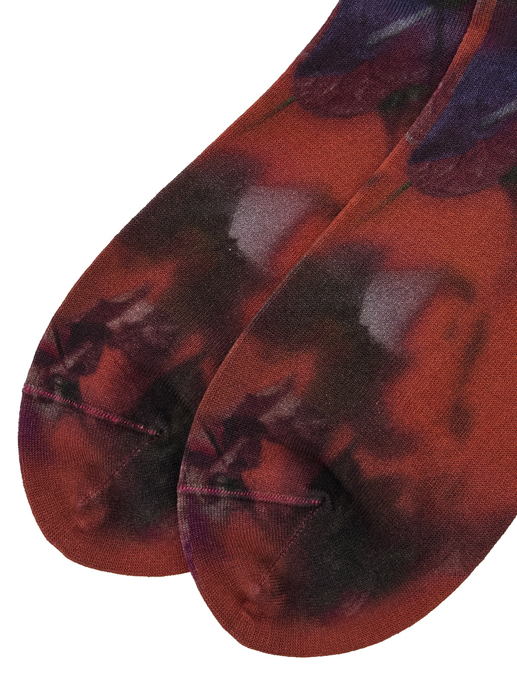 SMOKE FLOWER PRINT SOCKS