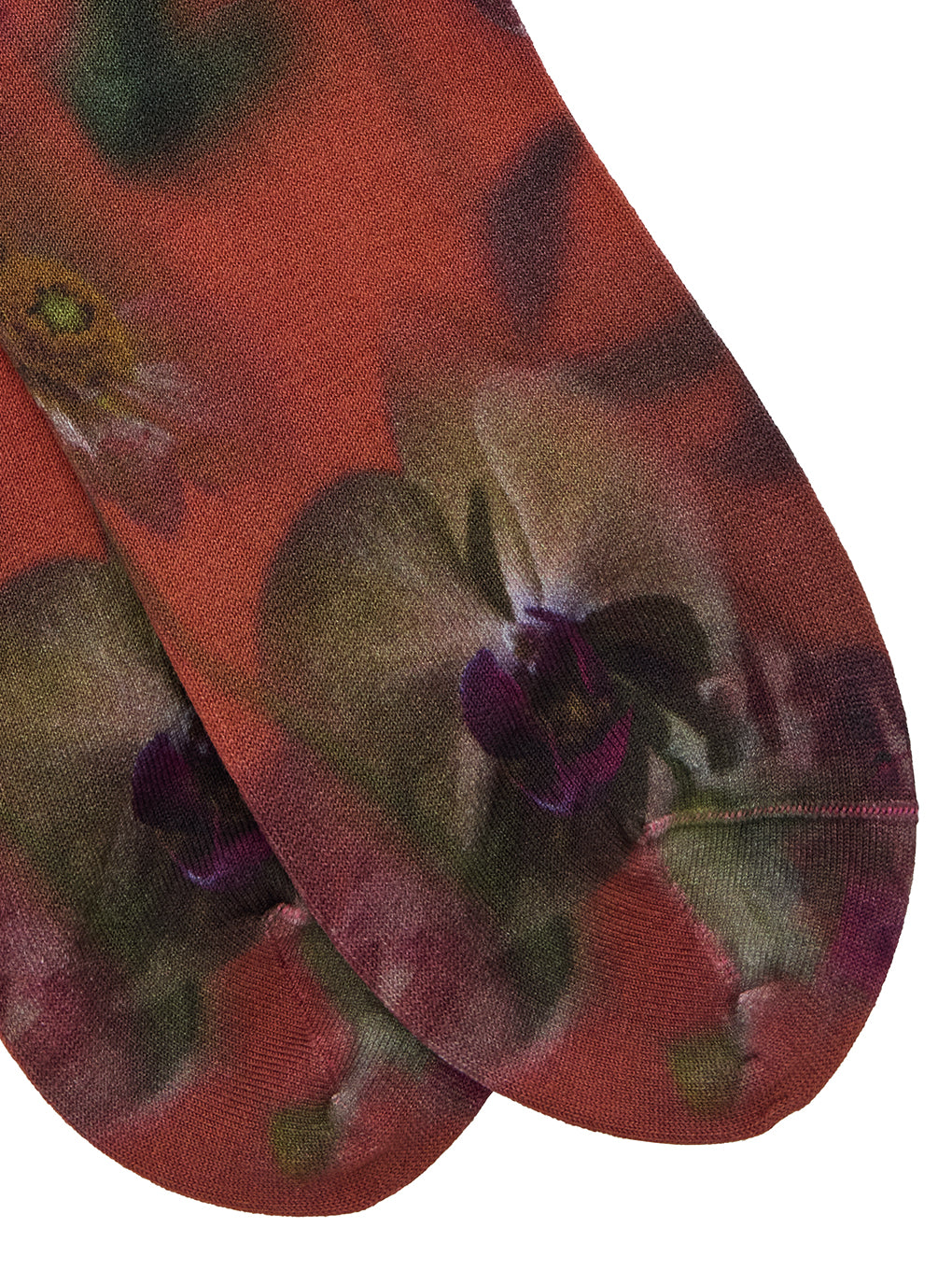 SMOKE FLOWER PRINT SOCKS