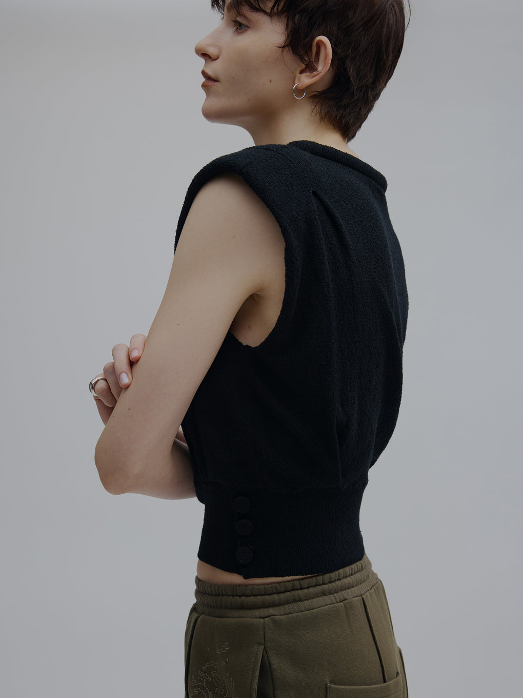 MARSHMALLOW NECK KNIT TOP