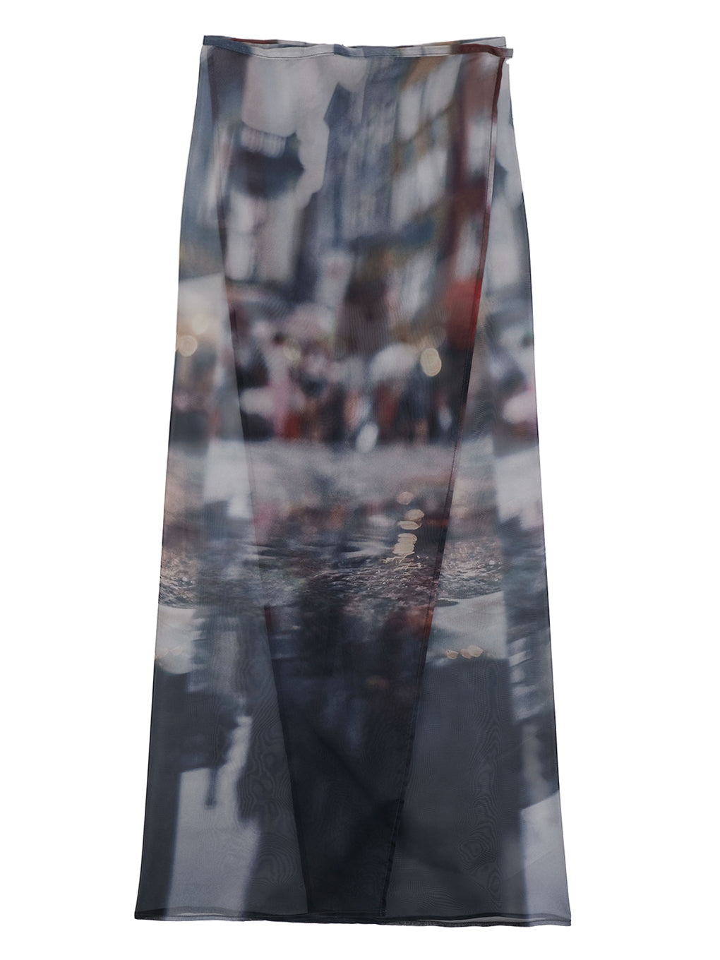 DAILY LIFE SCENERY SHEER SKIRT