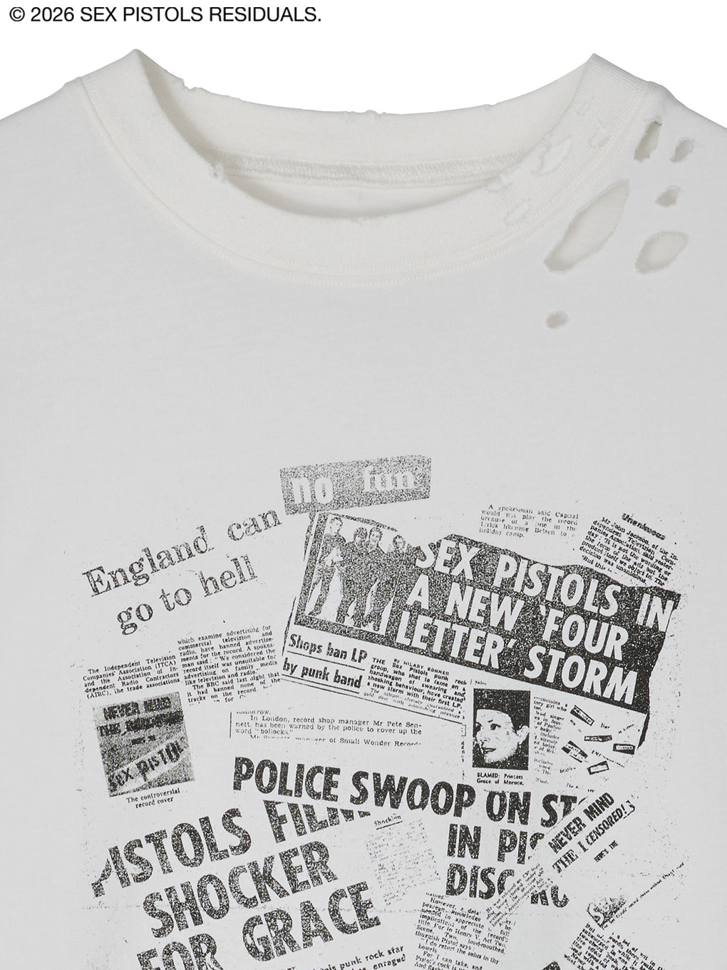 Sex Pistols DAMAGE OVERSIZE TEE