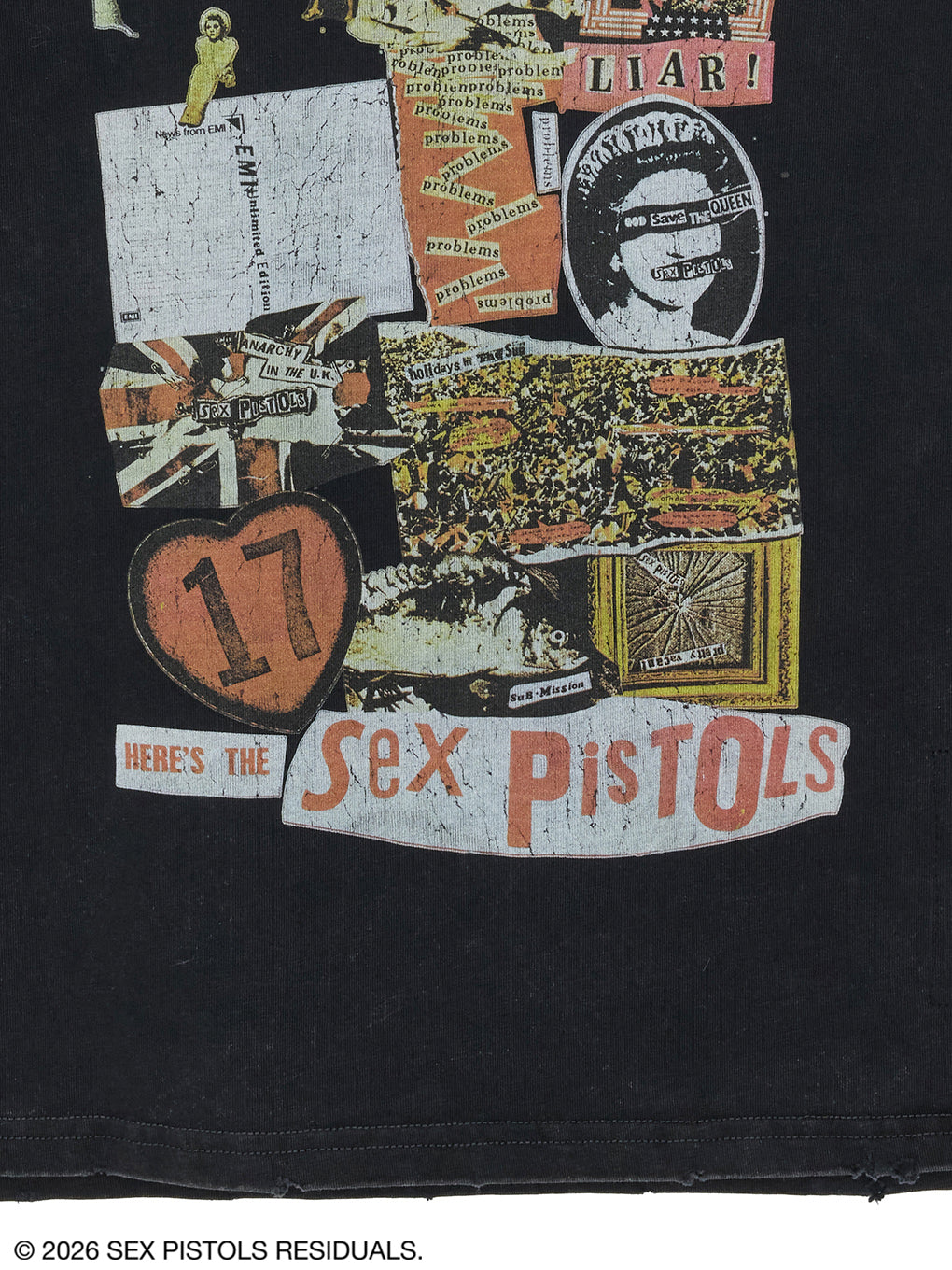 Sex Pistols DAMAGE OVERSIZE TEE