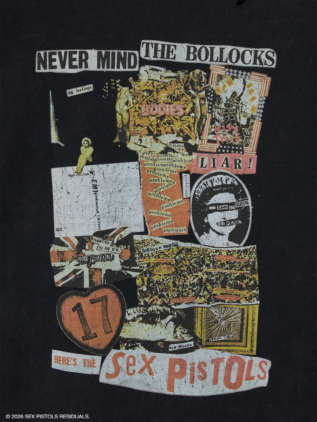 Sex Pistols DAMAGE OVERSIZE TEE