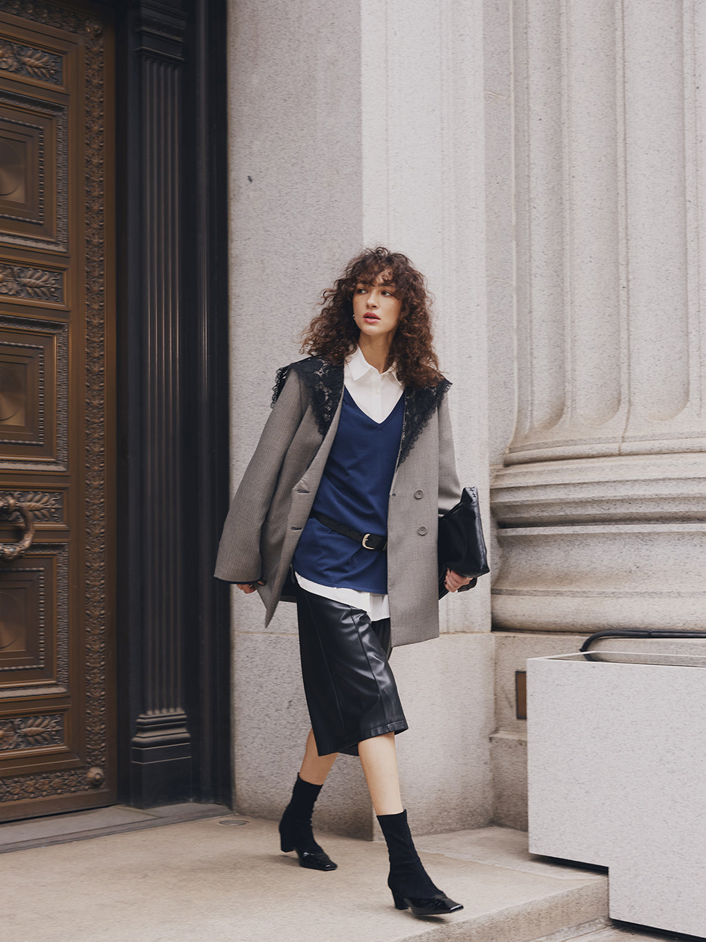 LACE SAILOR COLLAR JACKET
