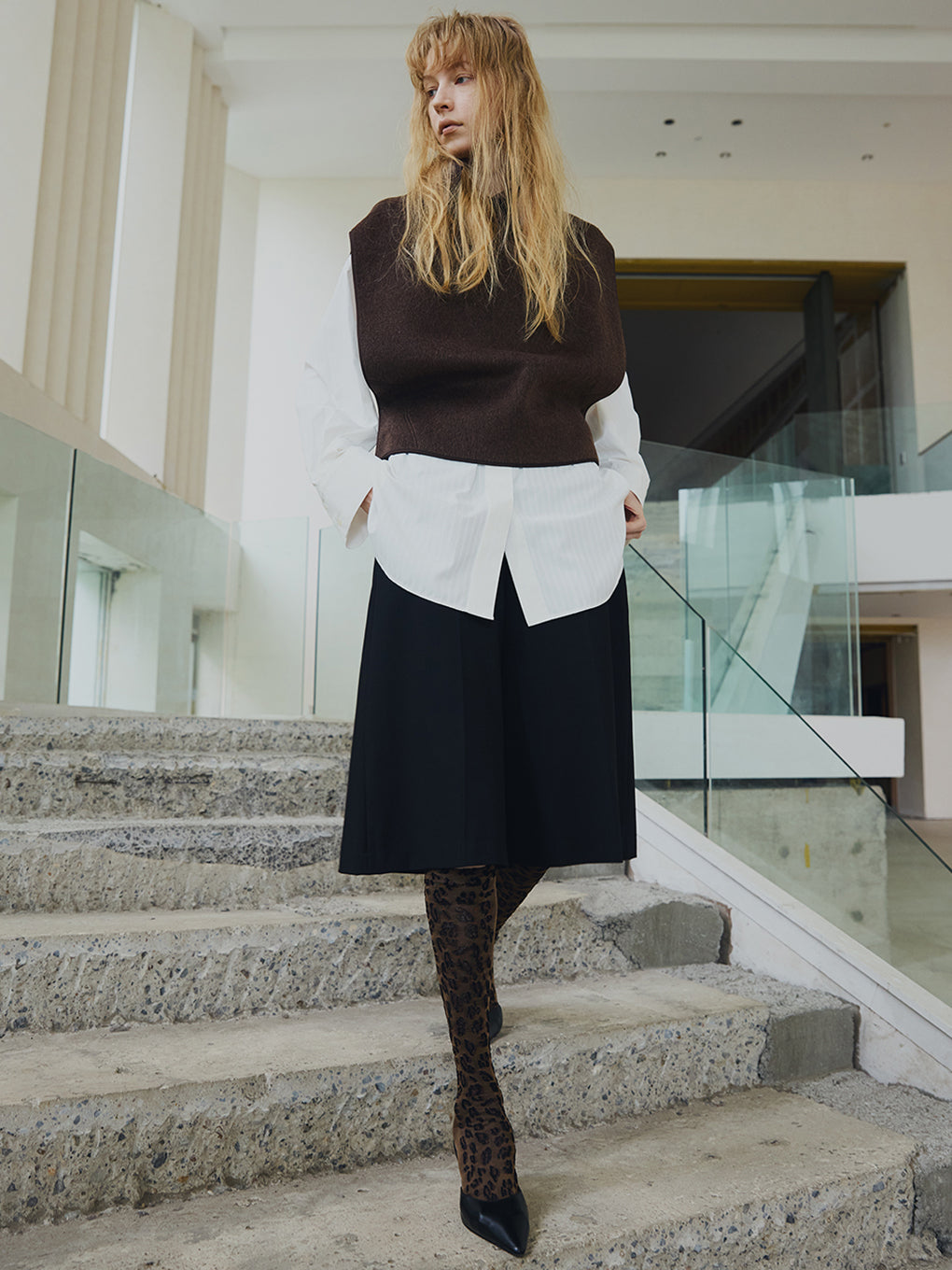 Tabio×Ameri LEOPARD PATTERN HIGH SOCKS
