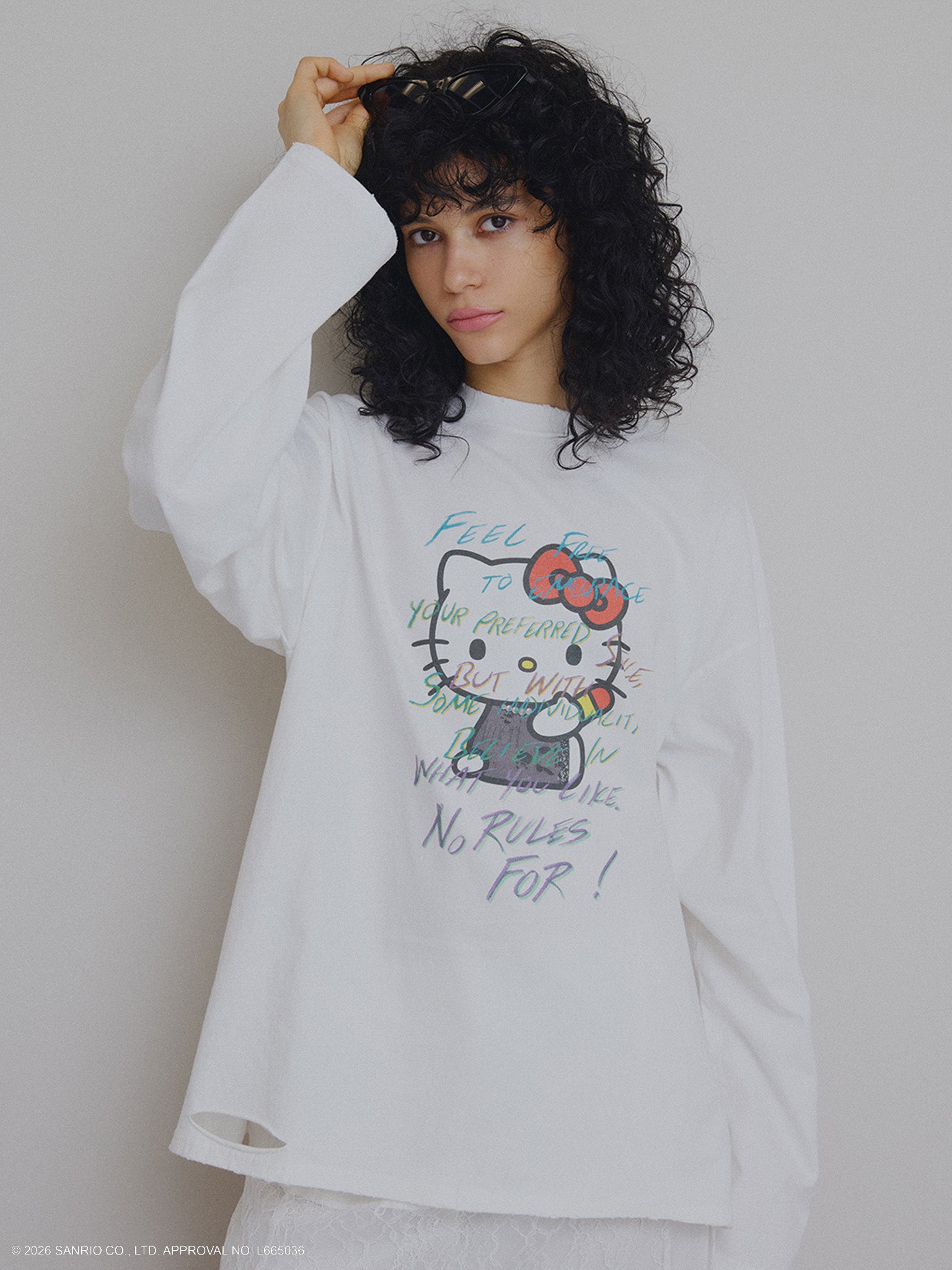 HELLO KITTY×Ameri DAMAGE LONG TEE