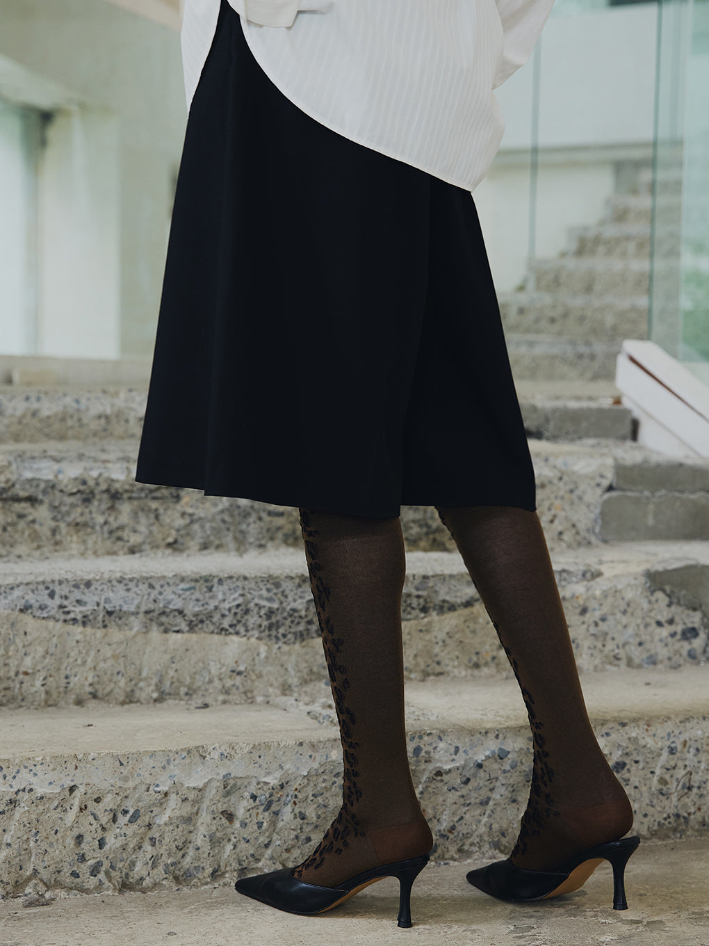 Tabio×Ameri LEOPARD PATTERN HIGH SOCKS