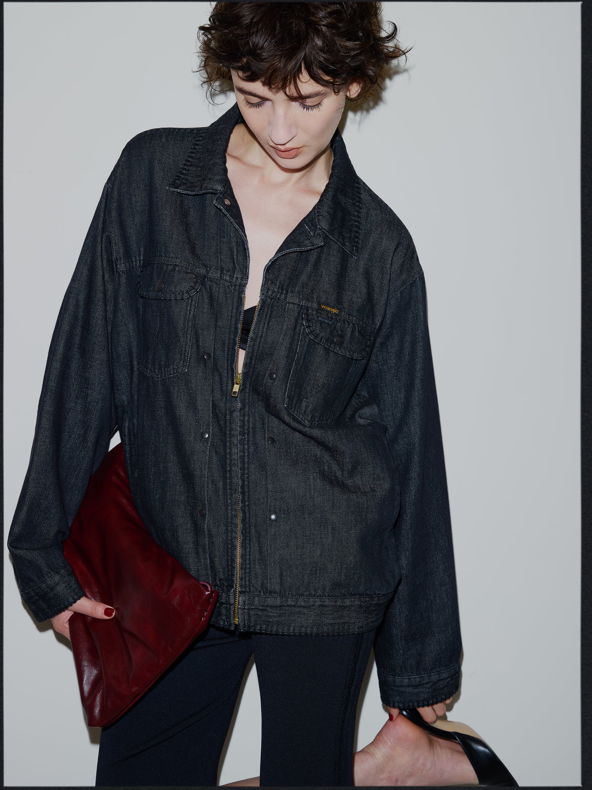 Wrangler×Ameri BLANKET STITCH DENIM JACKET