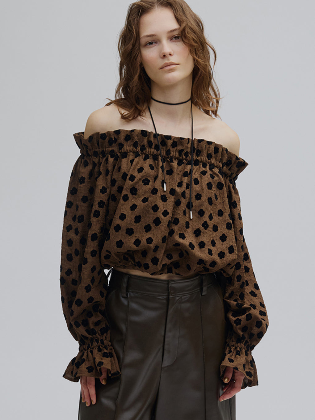 FLOCKY FROWER 2WAY OFF SHOULDER TOP