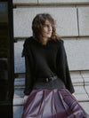 SAILOR COLLAR FADE KNIT TOP