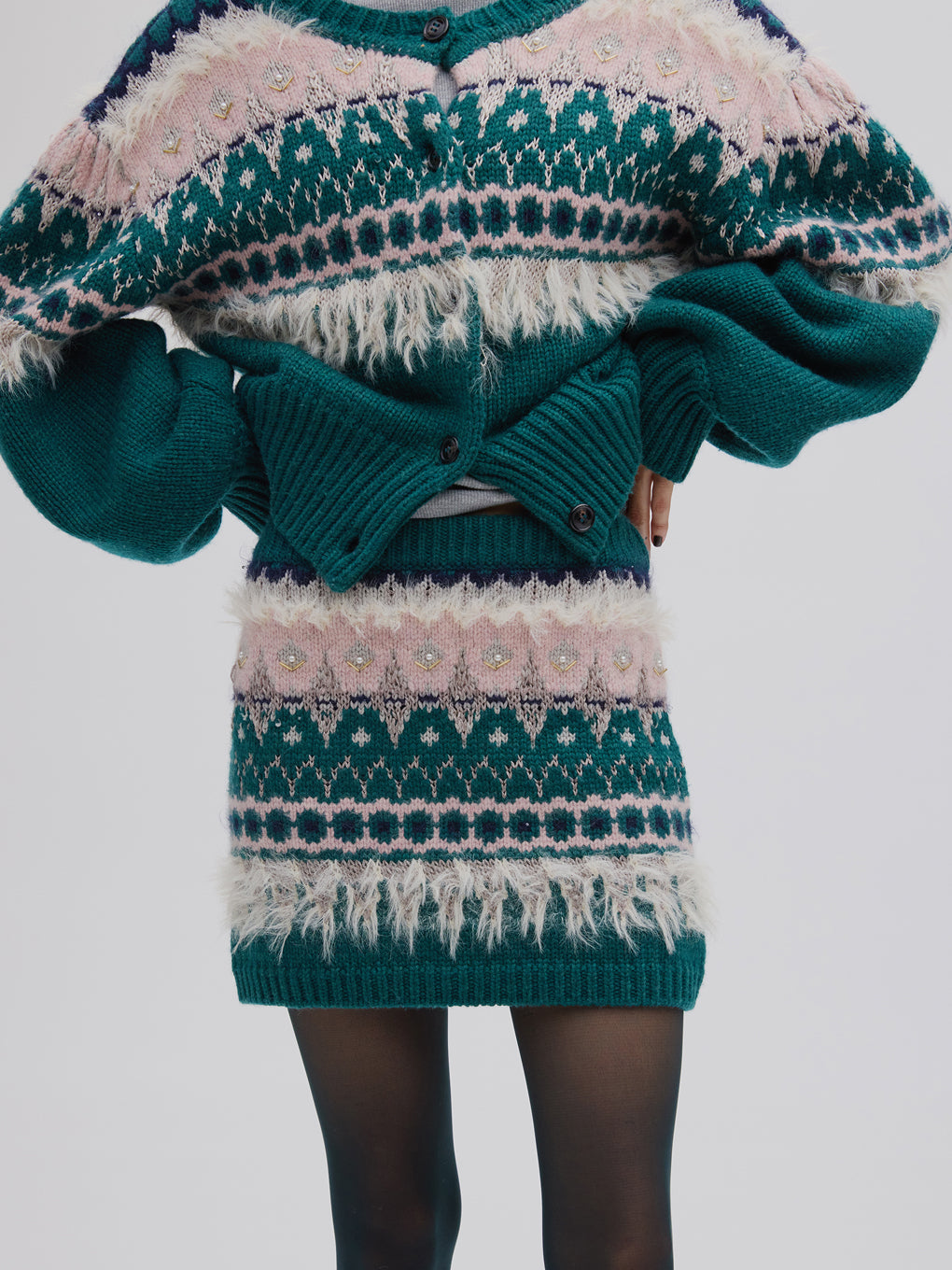 【新品】UND LADY NORDIC KNIT SKIRT UND LADY NORDIC KNIT SKIRT