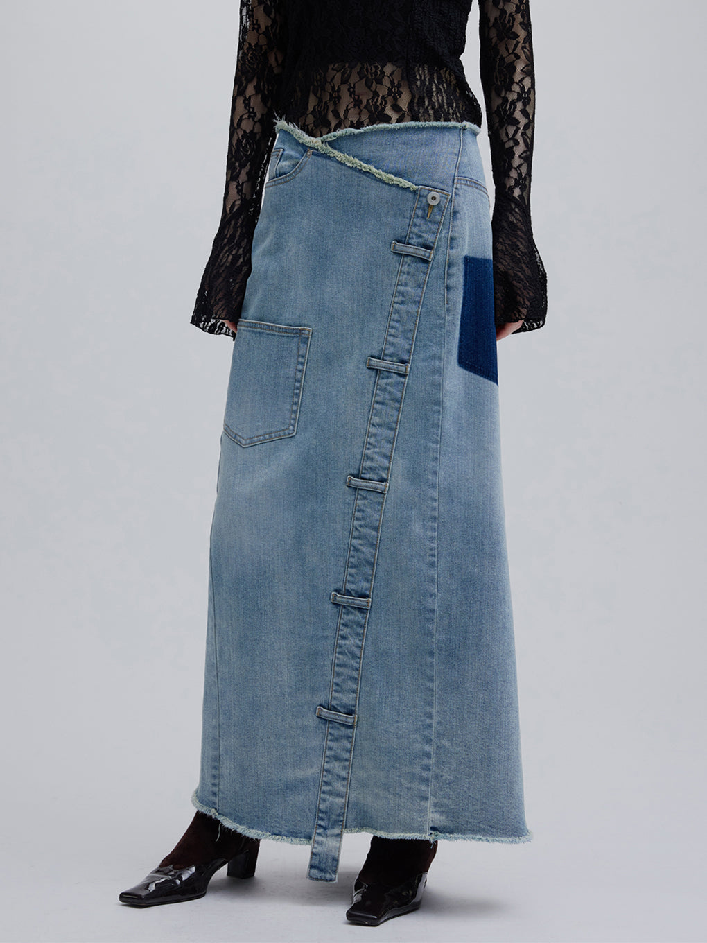 REMAKE DENIM SKIRT