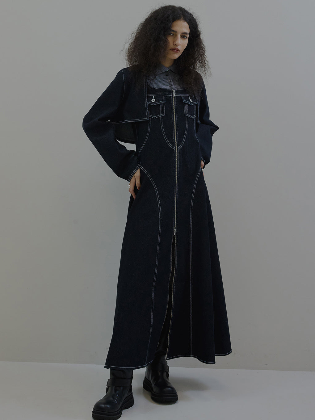 BOLERO SET DENIM DRESS