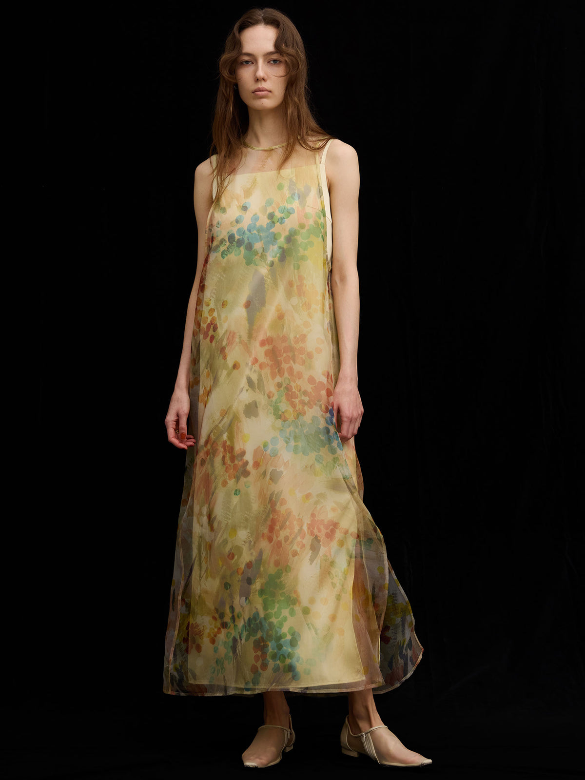 STAMP ART LAYERED DRESS 