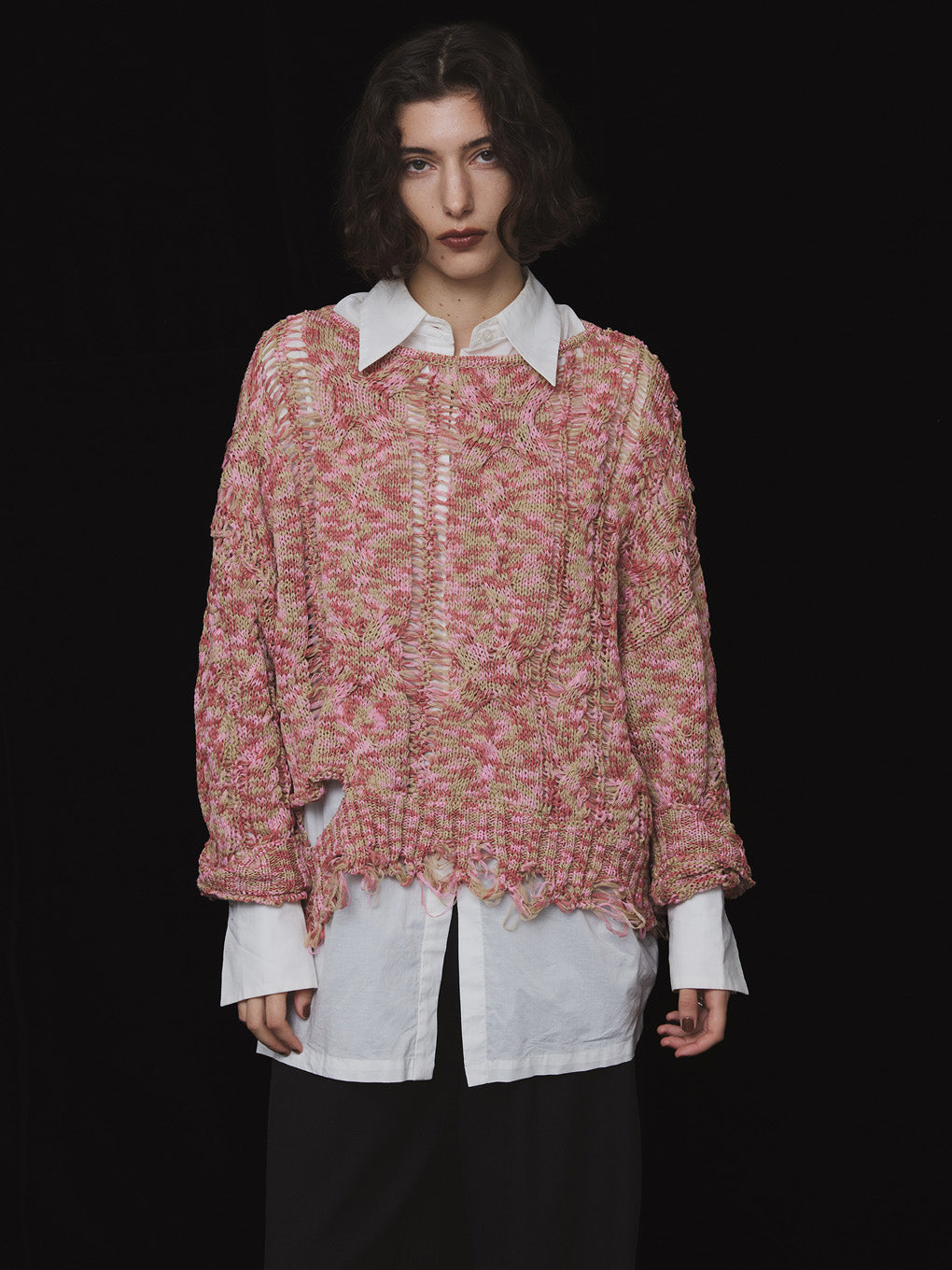 CABLE PATTERN DAMAGE LOOSE KNIT