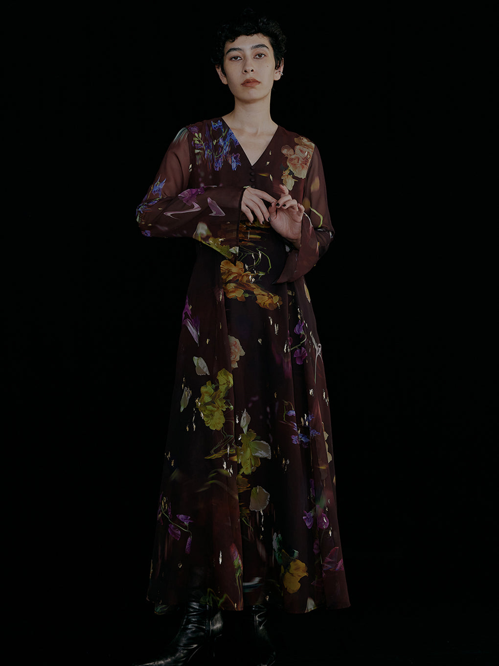 UND SCAN FLOWER DRESS