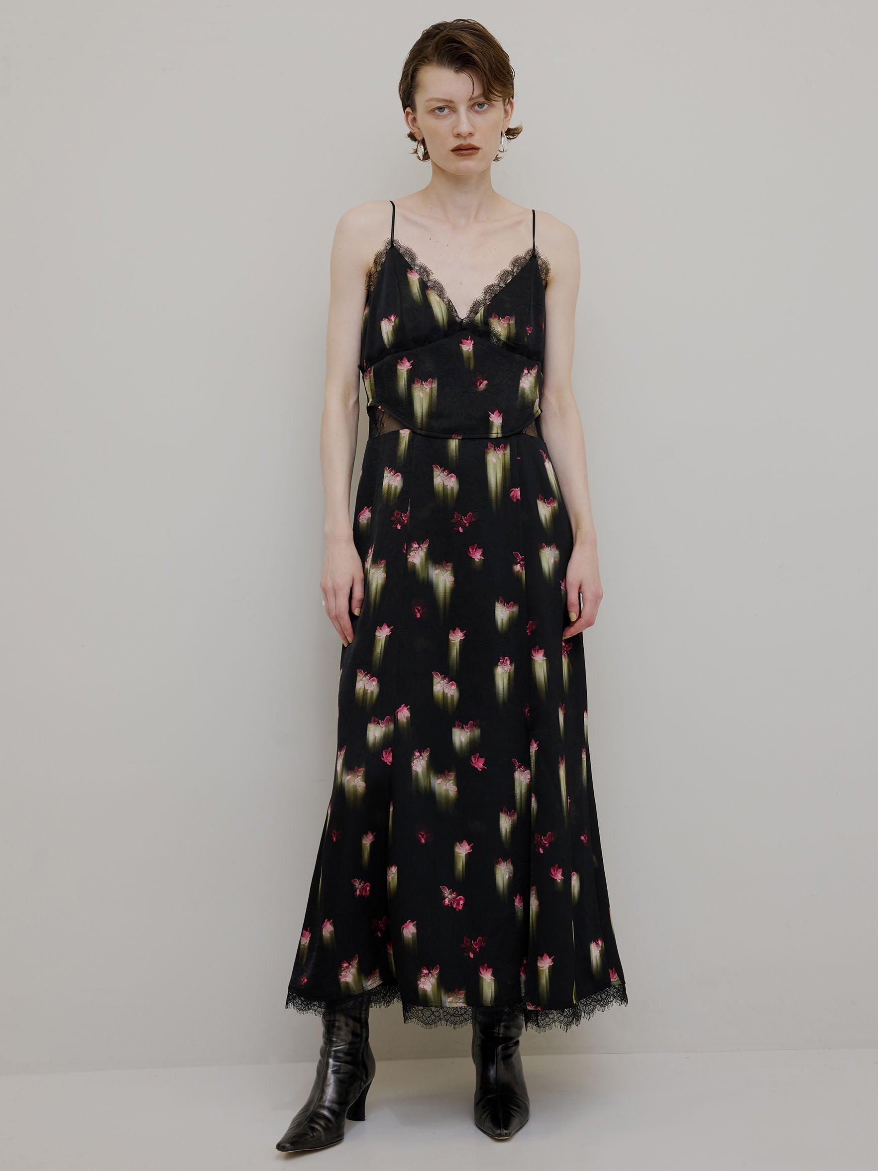 CLARA SATIN CAMI DRESS