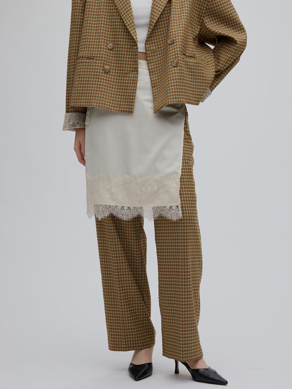 限定色【新品】Gabrielle Ameri 10TH JACKET ベージュM ブランド10周年YEAR！「Ameri」がアーティスト「Gabrielle Rul」との