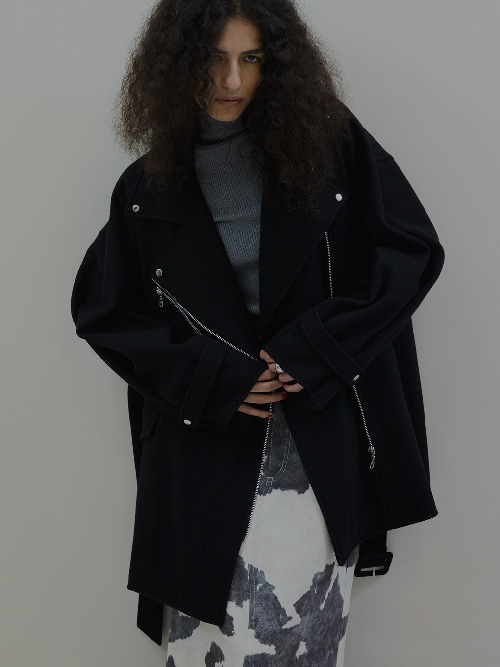 WOOL RIDERS COAT