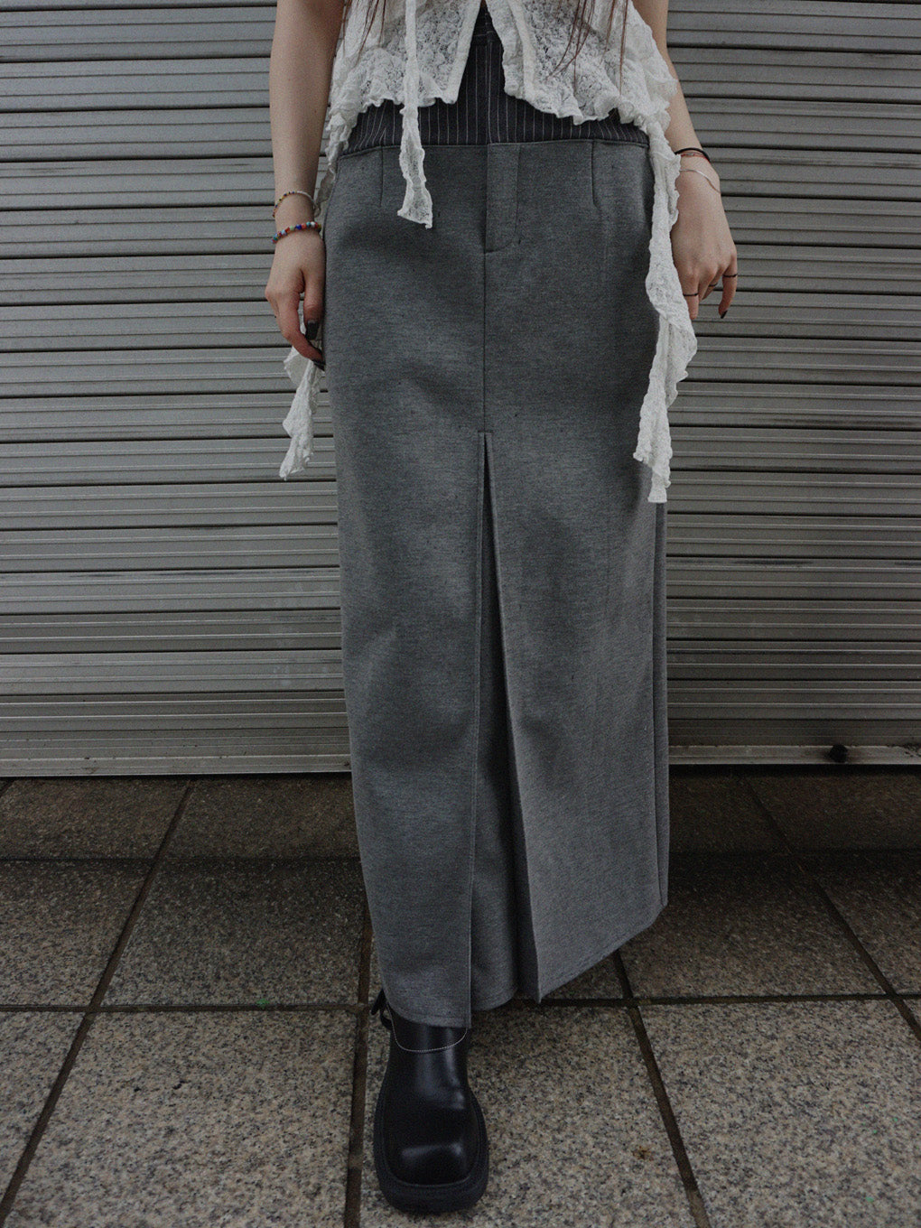BONBOM×Ameri BONDING PENCIL SKIRT
