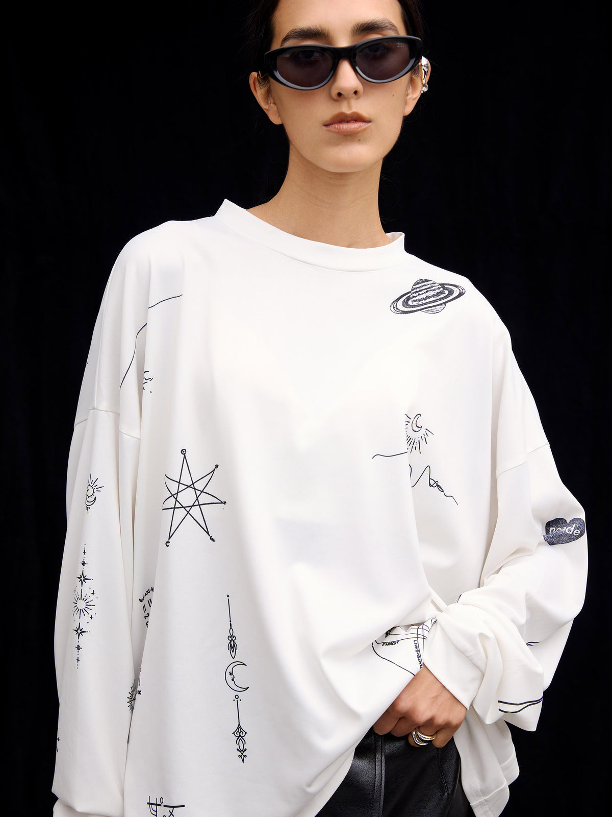 PLANET TATTOO LONG SLEEVE TOP 