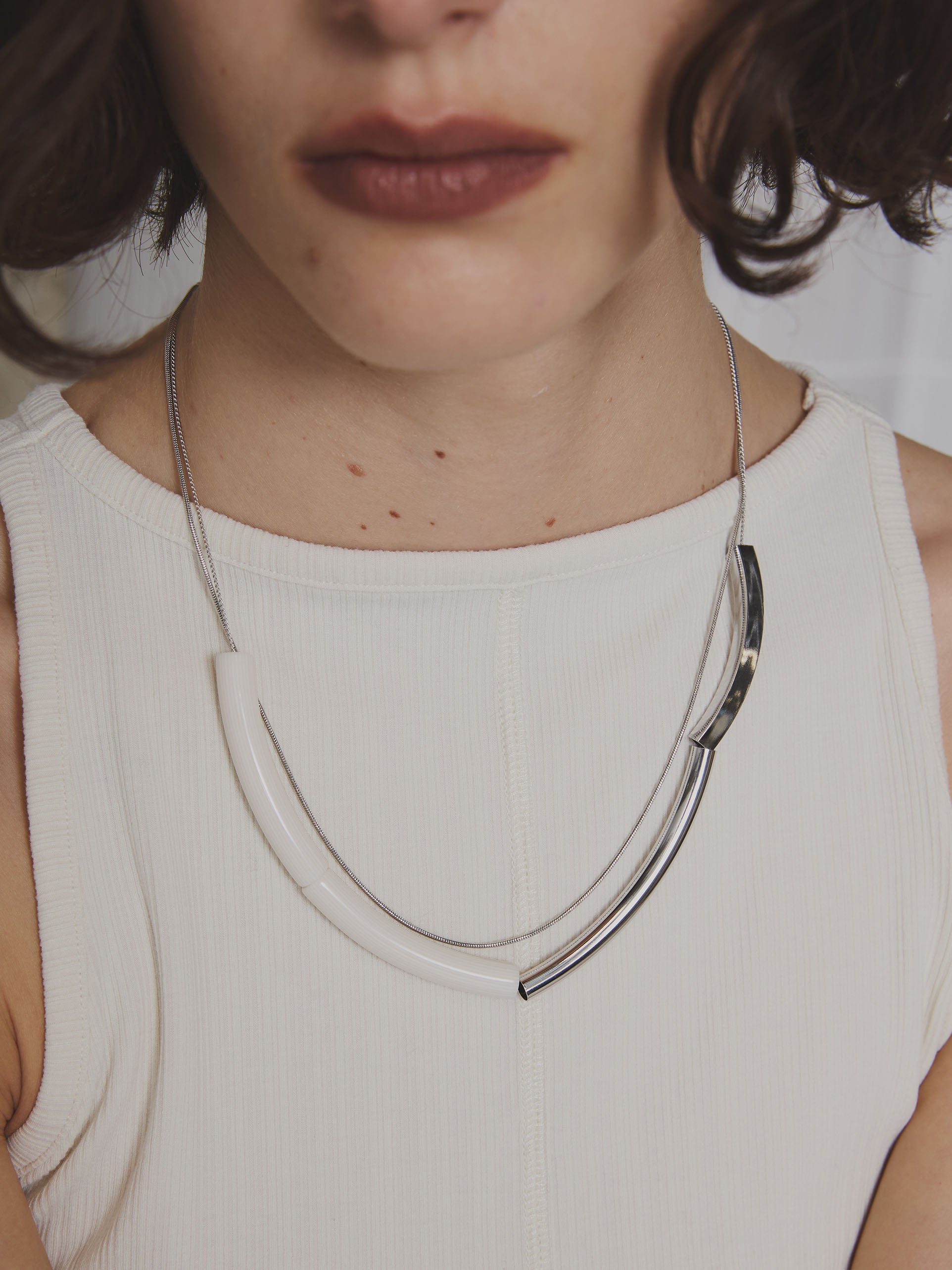 Bijou R.I Mix Pipe Chain Necklace