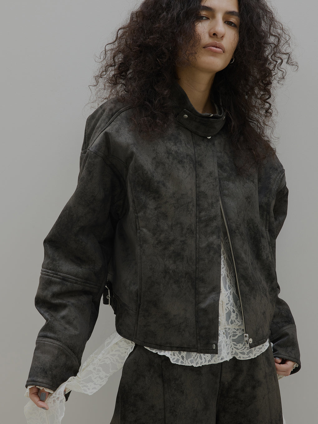 UND CRUSHED PADDED JACKET