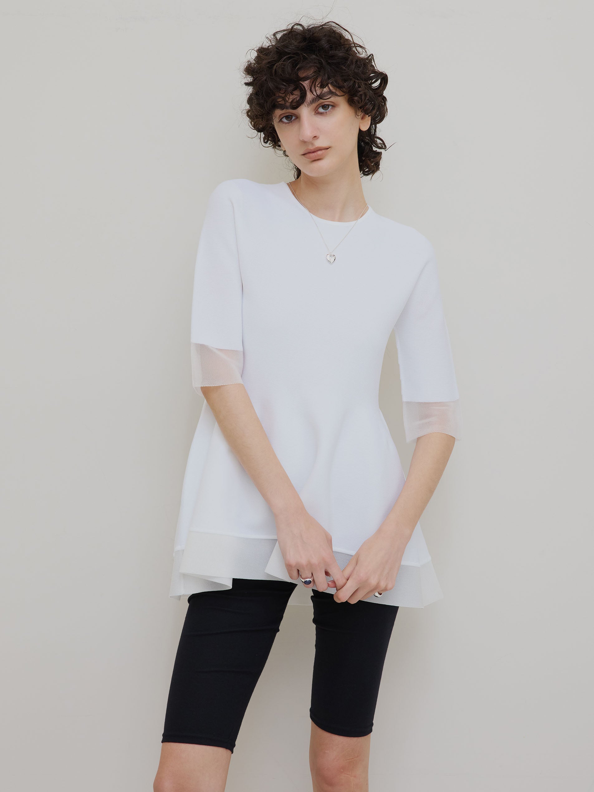 MEDI WHOLEGARMENT PEPLUM KNIT TOP