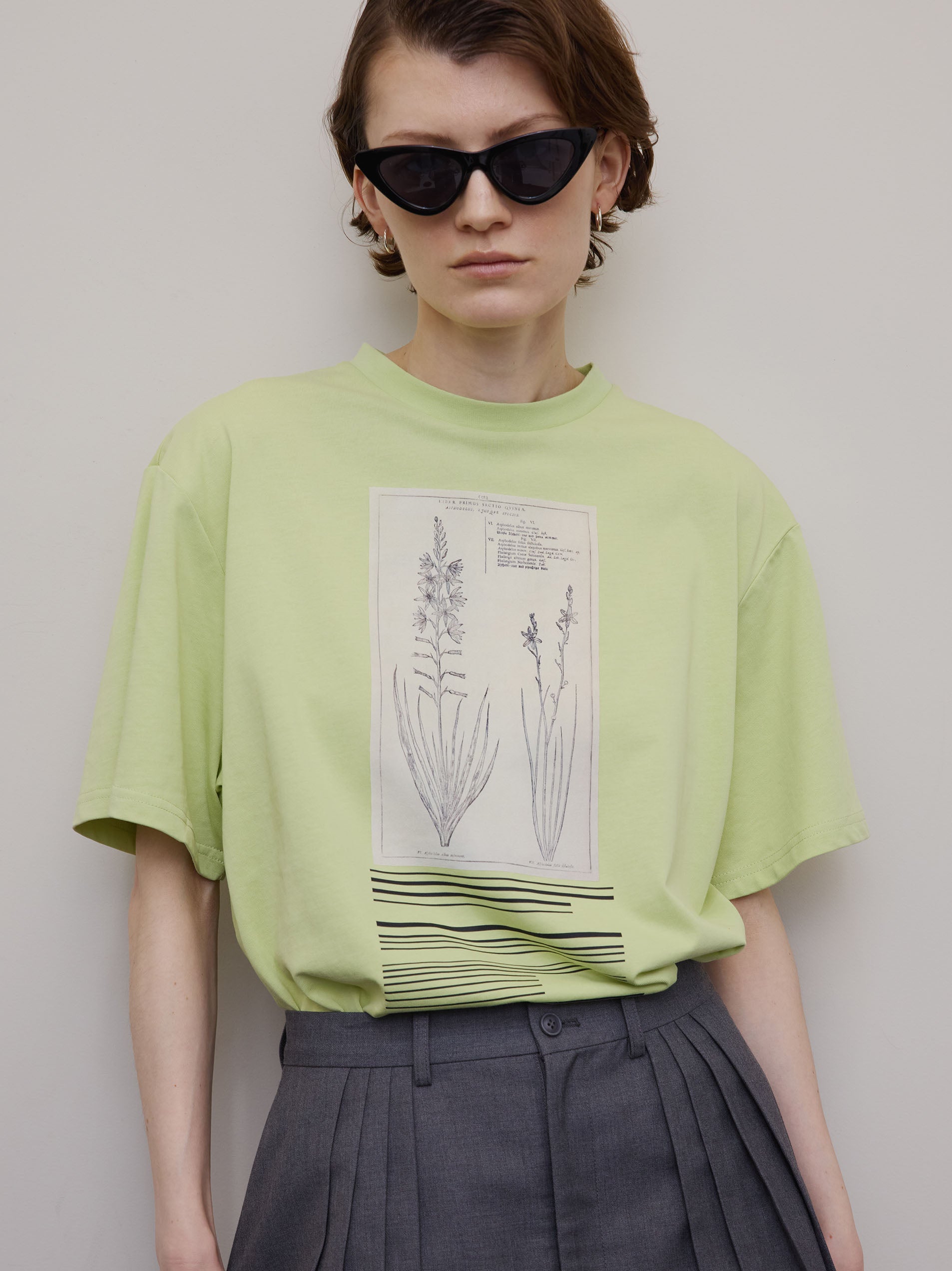 CROP FRAME FLOWER TEE