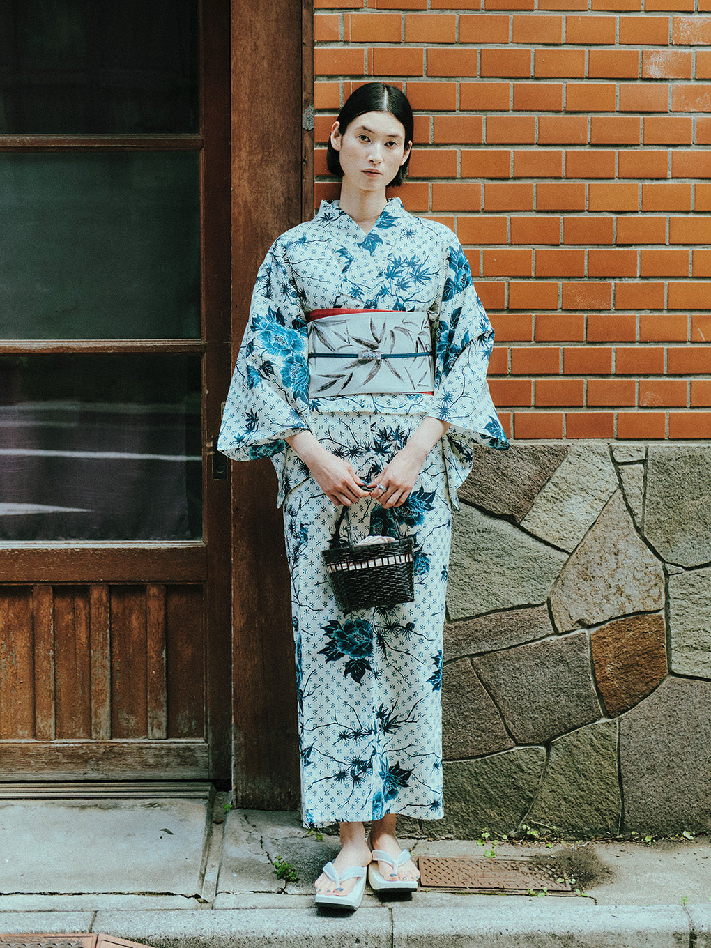 KEITAMARUYAMA × Ameri IVORY FLOWER YUKATA