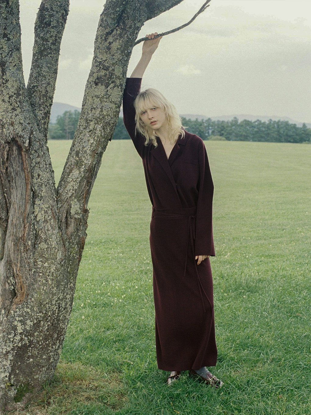 UND JACKET WINDING SKIRT KNIT SET DRESS