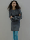 SOLID KNIT CARDIGAN WITH SKIRT