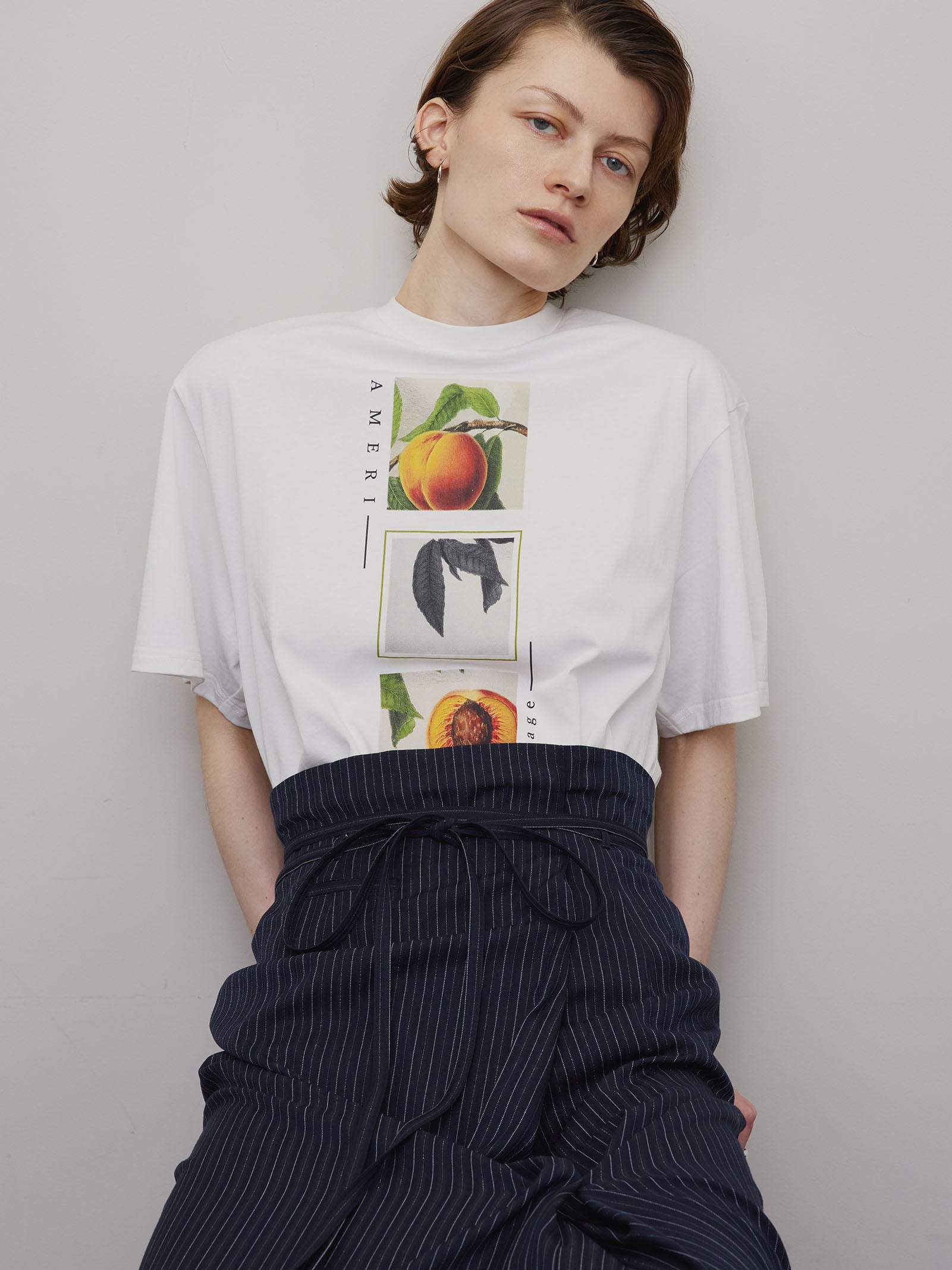 CROP FRAME PLUM TEE
