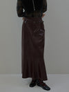 WAIST DESIGN BELT SEMI FLARE SKIRT