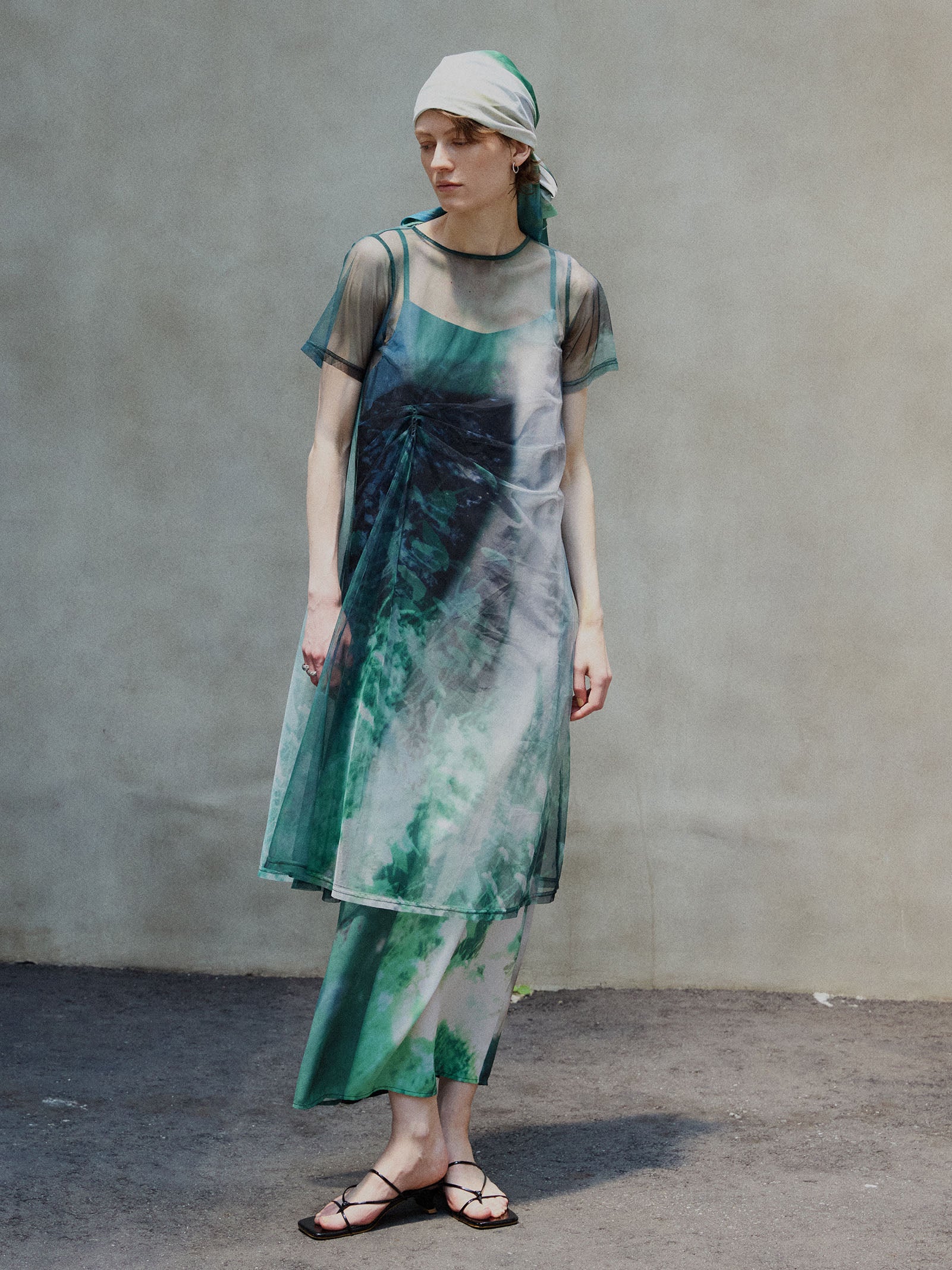 Silvia Conde Oliván×Ameri SHEER DRESS