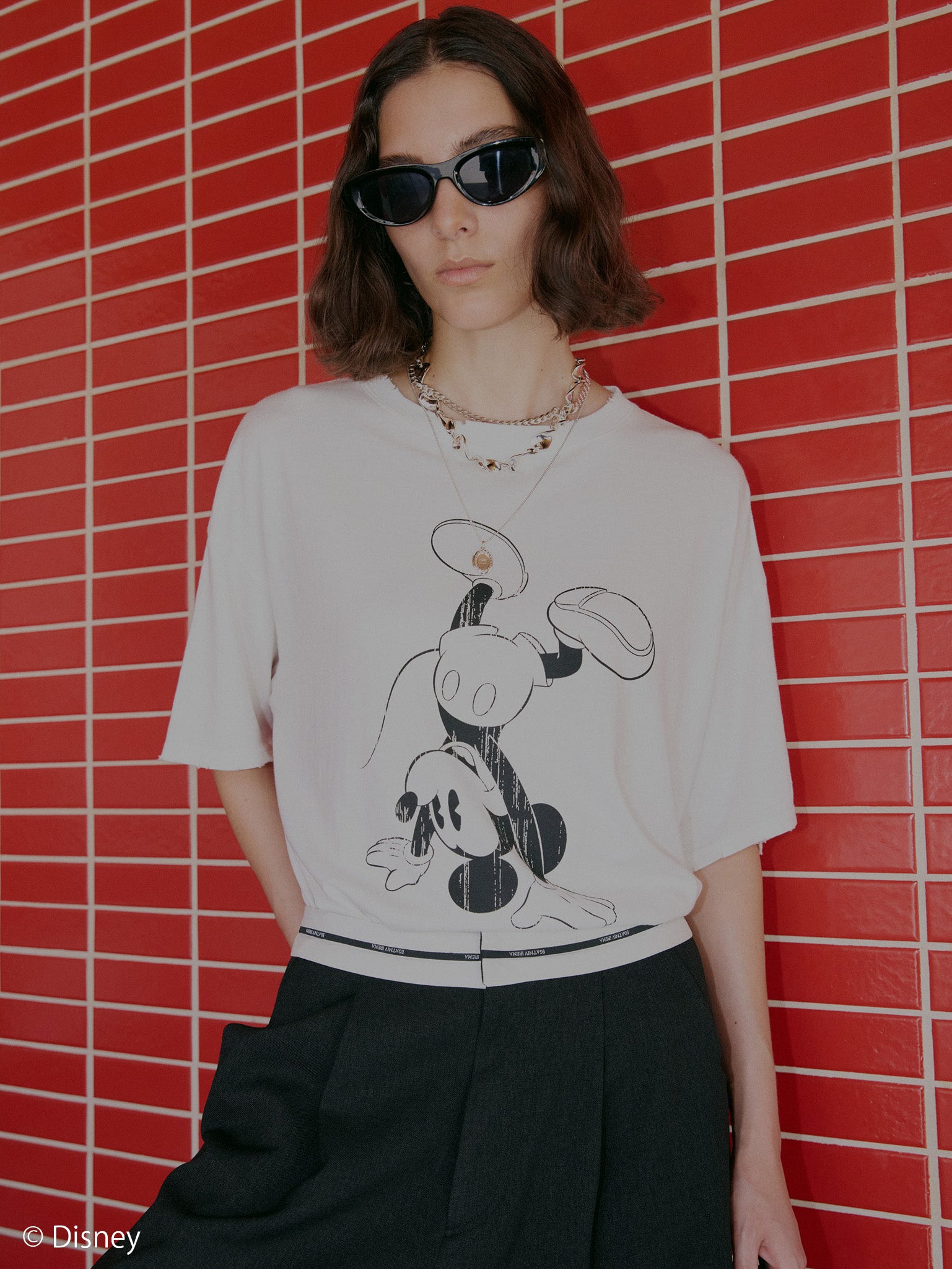 MICKEY AND MINNIE DESIGN BIG TEE