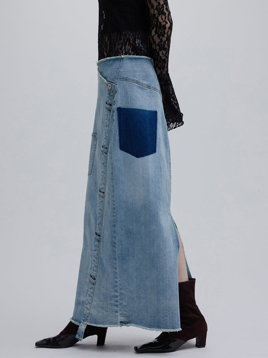 REMAKE DENIM SKIRT