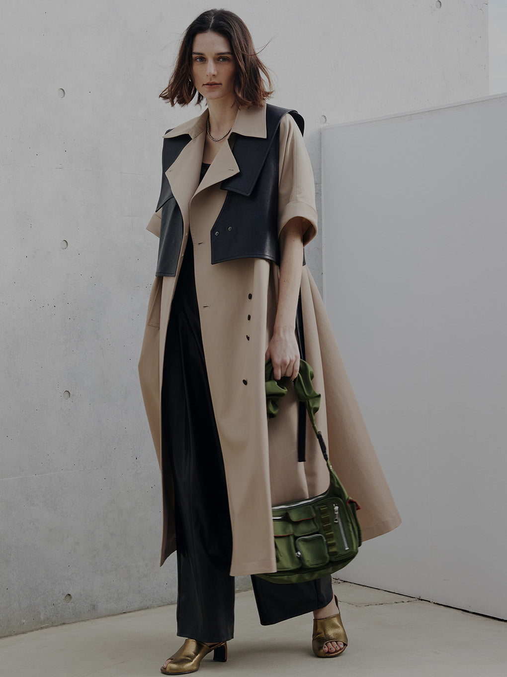 TRENCH MULTI WAY LONG VEST