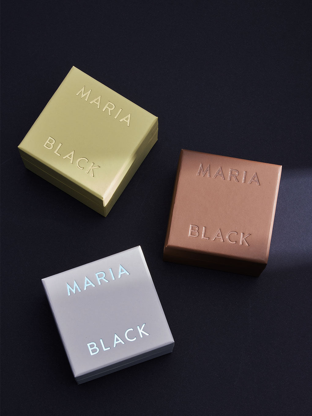 MARIA BLACK Offset V Ring